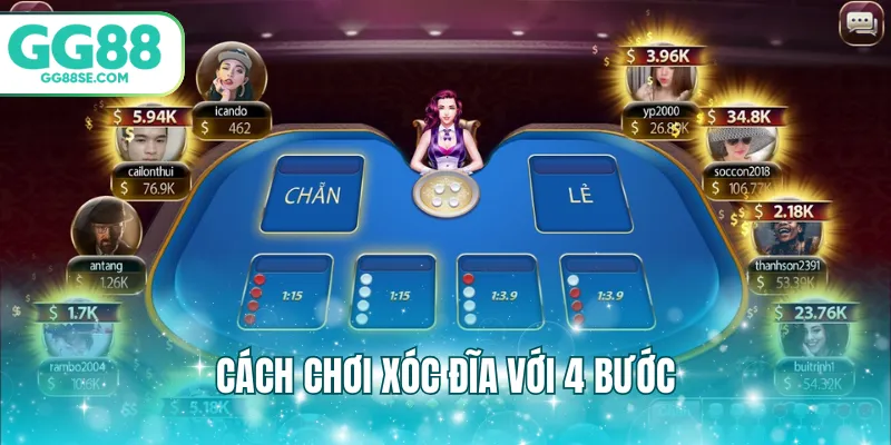 Cách chơi xóc đĩa với 4 bước