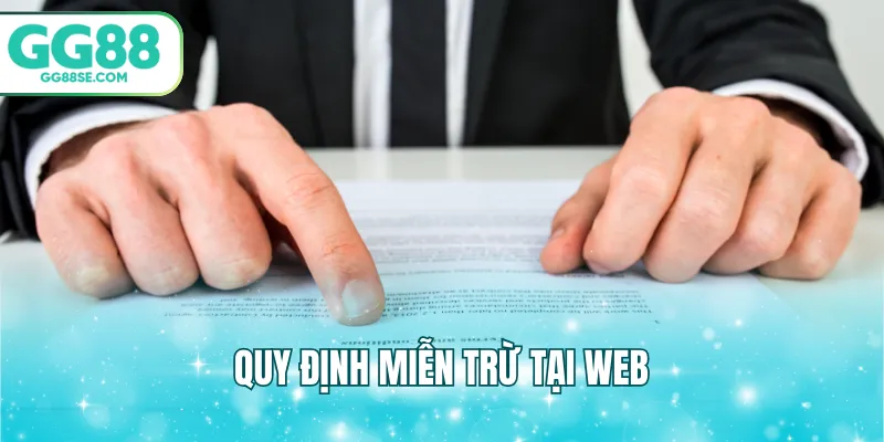 Quy định miễn trừ tại web